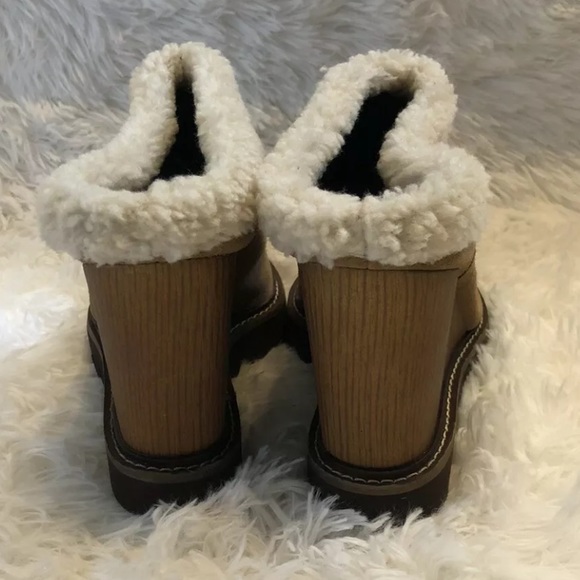 NEW BCBGeneration size 9 Nerissa Wedge Mules Brown - Picture 5 of 10